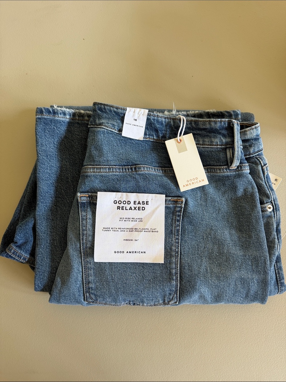 Good American Women Straight Leg Jeans - Light Blue Denim
